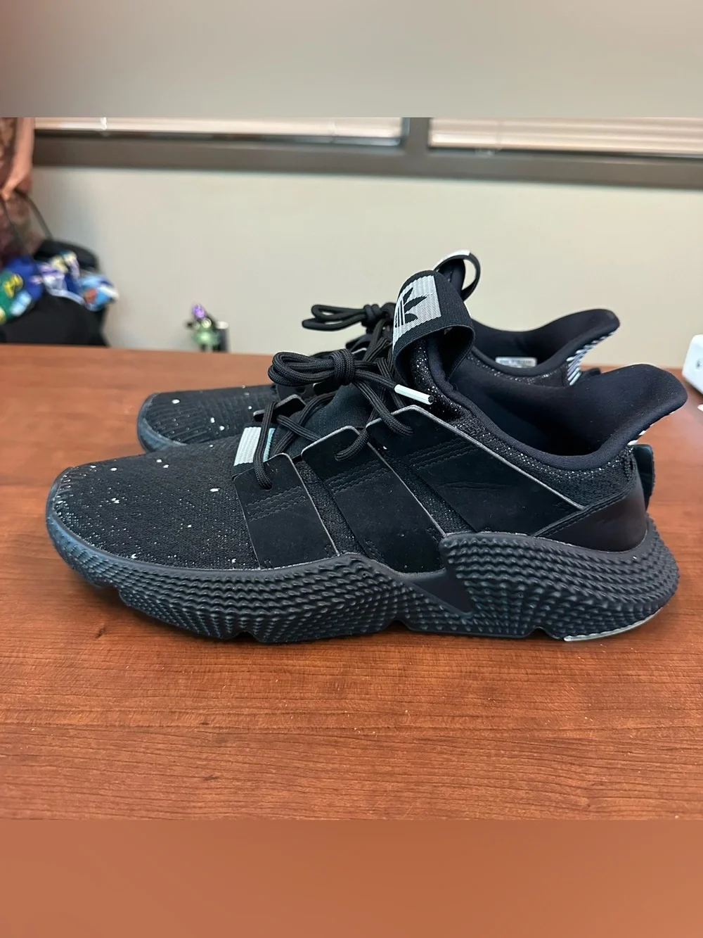 Adidas Prophere Sneakers Mens 9 Black Low Top Lace Up